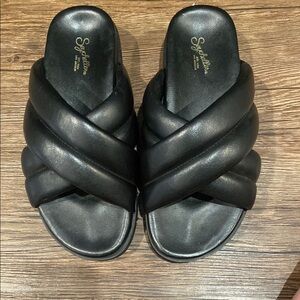 Women's Black Slide Sandals
